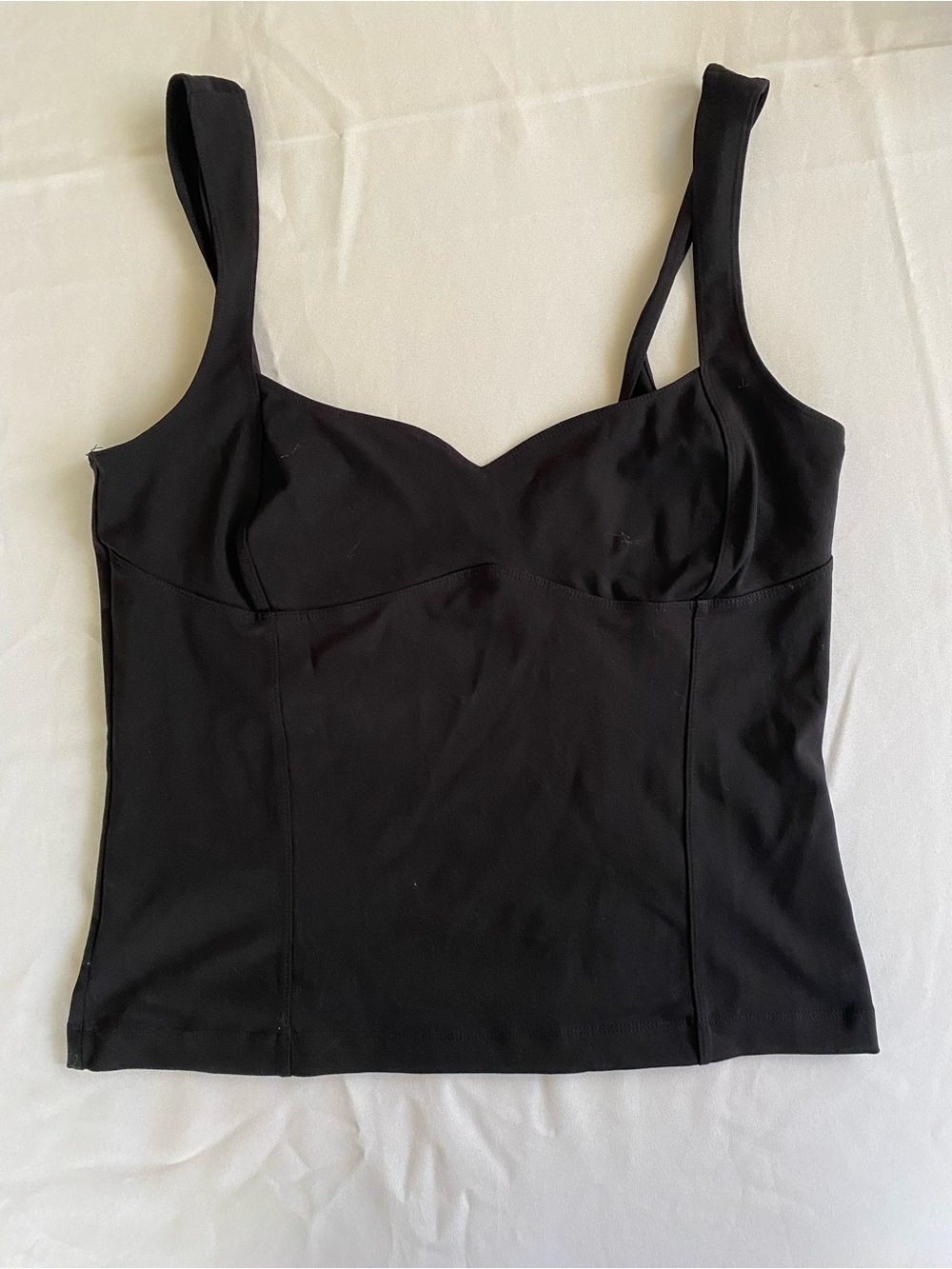 Free People Black Bustier-Style Tank | L